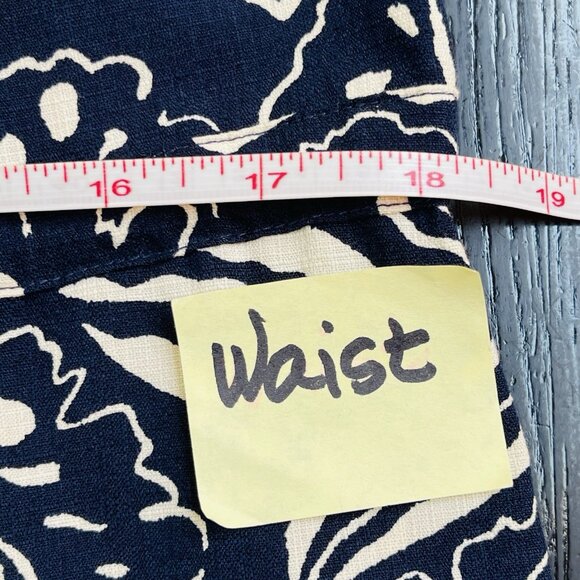 Patagonia Pataloha Womens 8 Blue Hawaiian Sleeveless Dress Cotton Floral Hemp - Picture 7 of 8